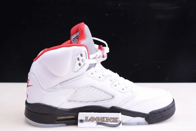 Air DA1911-102 5 Fire Tongue (2020) Jordan Retro Silver Red 0811